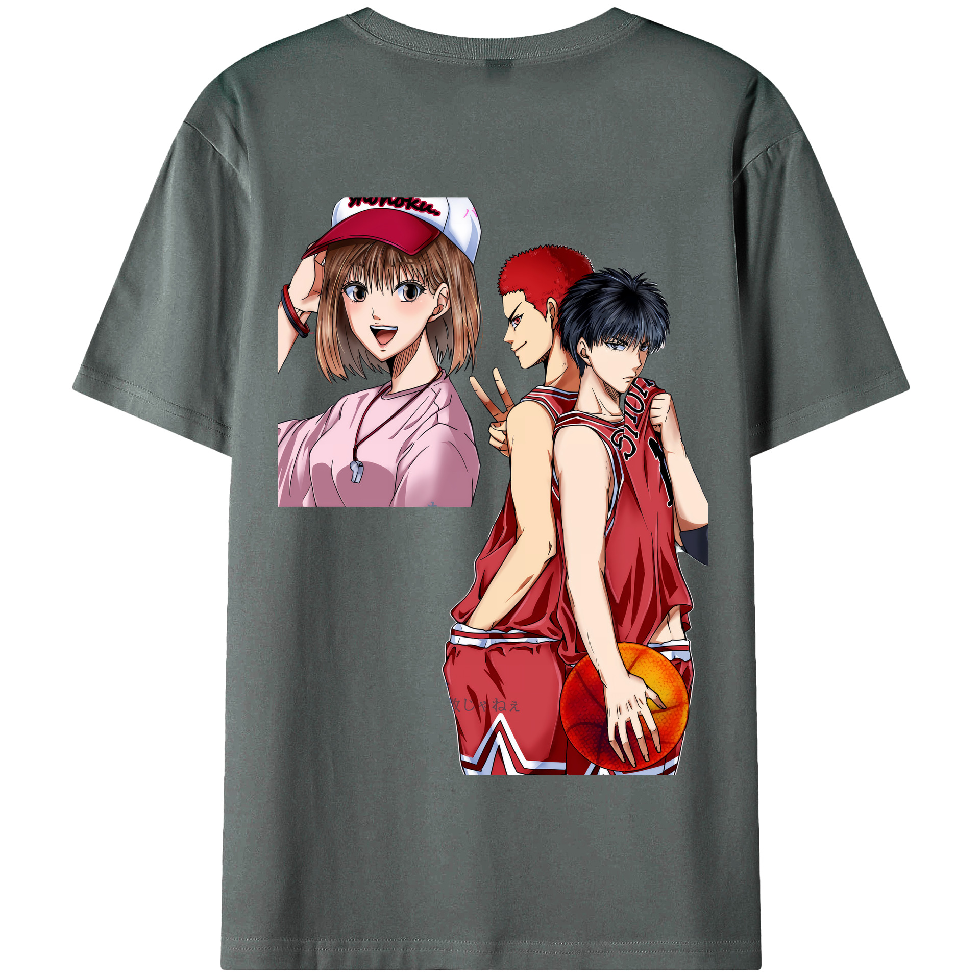 SLAM DUNK／スラムダンク 綿100％半袖Tシャツ（背面プリント）